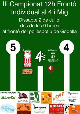 Doce horas seguidas de Pilota Valenciana en los muros del Polideportivo de Godella - (foto 2) Doce horas seguidas de Pilota Valenciana en los muros del Polideportivo de Godella - (foto 2)