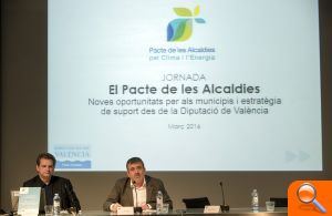 La Diputación destina 550.000 euros para ayudar en los ayuntamientos adheridos al Pacto de los Alcaldes por el Clima y la Energía 