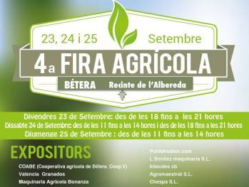 La Setmana Agrícola de Bétera homenatjarà les dones treballadores del camp