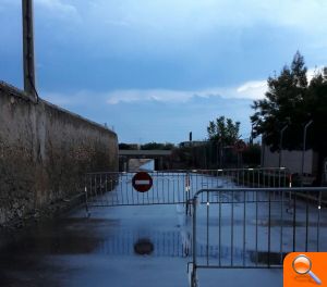 El bipartito cierra el paso del Camí Benafelí por las lluvias "tras invertir 8.000 euros en noviembre y anunciar el fin de inundaciones"