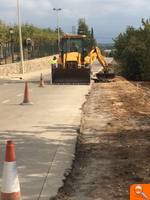 Les obres de millora dels accessos al nucli urbà de Sant Jordi, en marxa - (foto 2)