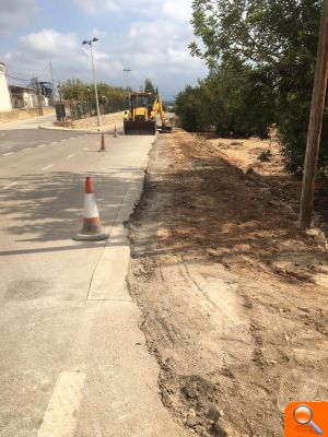 Les obres de millora dels accessos al nucli urbà de Sant Jordi, en marxa - (foto 4)