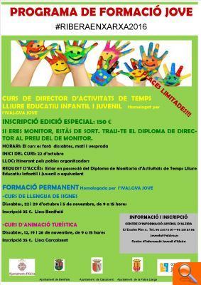 La Regidoria de Joventut organitza diferents cursos que s’impartiran a l’octubre i novembre - (foto 2) La Regidoria de Joventut organitza diferents cursos que s’impartiran a l’octubre i novembre - (foto 2)