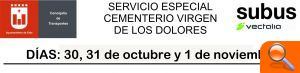 El Ayuntamiento ofrece un servicio especial de autobuses al cementerio Virgen de los Dolores