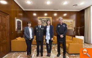 Diana Morant rep al nou comissari de la Policia Nacional de Gandia