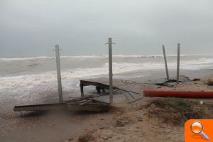 Almenara demana al Govern d'Espanya que repare els danys del temporal en el passeig marítim - (foto 7)