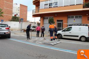 Instalados los reductores de velocidad en la carretera de La Vilavella