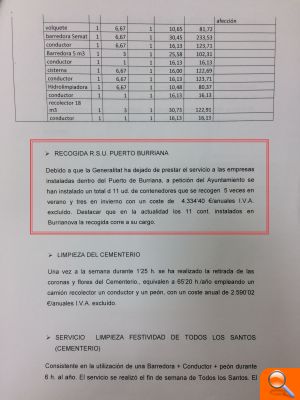 PP: “Burriana asume un gasto superior a los 4.000 euros para recoger las basuras del Puerto” - (foto 2)