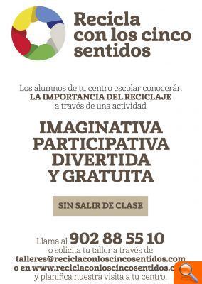 Cerca de 400 escolares participan en los talleres medioambientales Recicla con los Cinco Sentidos - (foto 2)