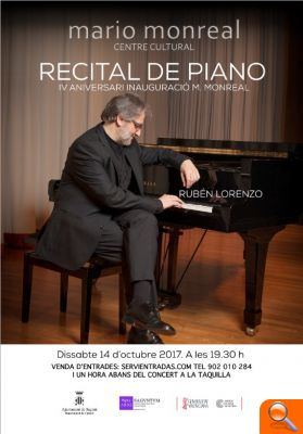El Centre Cultural Mario Monreal celebra el quart aniversari amb un recital de piano - (foto 2)