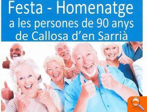 Fiesta homenaje a las personas de 90 años de Callosa d'en Sarrià