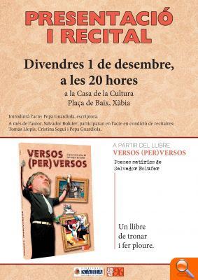 Salvador Bolufer presenta el seu llibre de poesia satírica “Versos (per) versos” - (foto 2) Salvador Bolufer presenta el seu llibre de poesia satírica “Versos (per) versos” - (foto 2)
