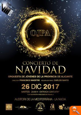 La OJPA actúa en La Nucía esta tarde en el Concierto de Navidad