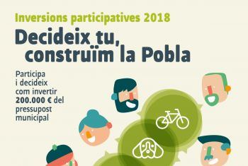 Se presentan las 'Inversiones Participativas' de 2018