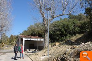 Vall d’Alba amplía la red de farolas en La Barona, el Mas del Blau y el Pou de Beca 