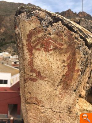 Unas obras en el tejado del Ayuntamiento destapan la pintura de una cara realizada en torno a 1726 - (foto 2)