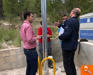 Xàtiva instala siete farolas solares en la zona de Bixquert