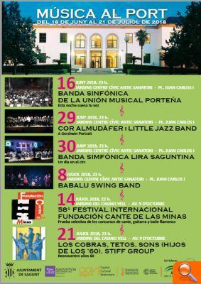 Cultura programa els actes de ‘Música al Port’ del 16 de juny al 21 de juliol - (foto 2) Cultura programa els actes de ‘Música al Port’ del 16 de juny al 21 de juliol - (foto 2)