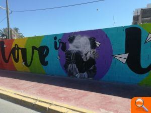 Gandia reposarà el Mural de la Diversitat víctima d'un atac lgtbifòbic