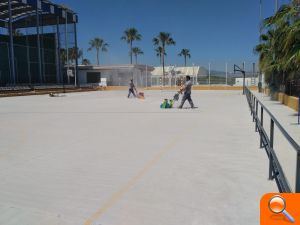 Comença la segona fase dels treballs de la pista poliesportiva