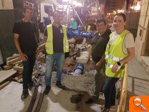 Finalitzen amb èxit les obres de renovació del clavegueram del carrer Hort dels Frares