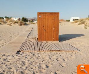 Se incrementa notablemente el servicio de playas accesibles y baño adaptado en las playas de Oliva