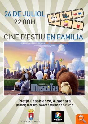 Almenara oferirà cinema familiar aquest dijous en el passeig marítim de la Platja Casablanca - (foto 2)