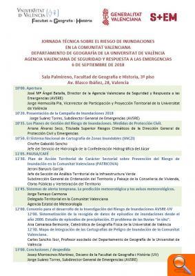 Emergencias y la UV organizan una jornada técnica sobre el riesgo de inundaciones - (foto 2)