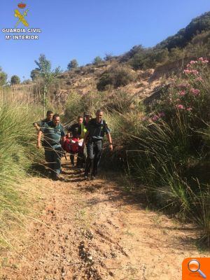 Rescatan a un anciano semiinconsciente y herido en Villar del Arzobispo