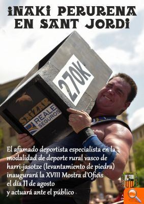 Iñaki Perurena inaugurarà la Mostra d'Oficis Tradicionals de Sant Jordi - (foto 2) Iñaki Perurena inaugurarà la Mostra d'Oficis Tradicionals de Sant Jordi - (foto 2)