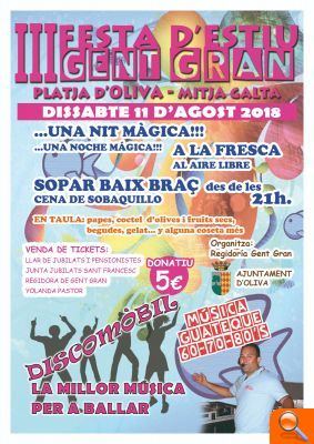 La Regidoria de Gent Gran organitza el proper dissabte, 11 d'agost, una festa d'estiu - (foto 2)