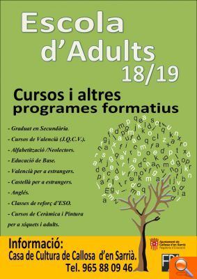 Obert el termini de matrícules per al programa formatiu de l'Escola d'Adults - (foto 2)