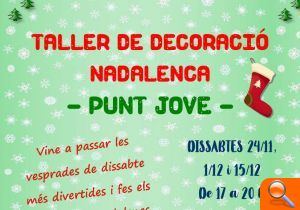 El Punt Jove organitza diversos tallers gratuïts de decoració nadalenca