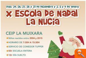 La X Escola de Nadal de La Nucía abre mañana el plazo de inscripciones  